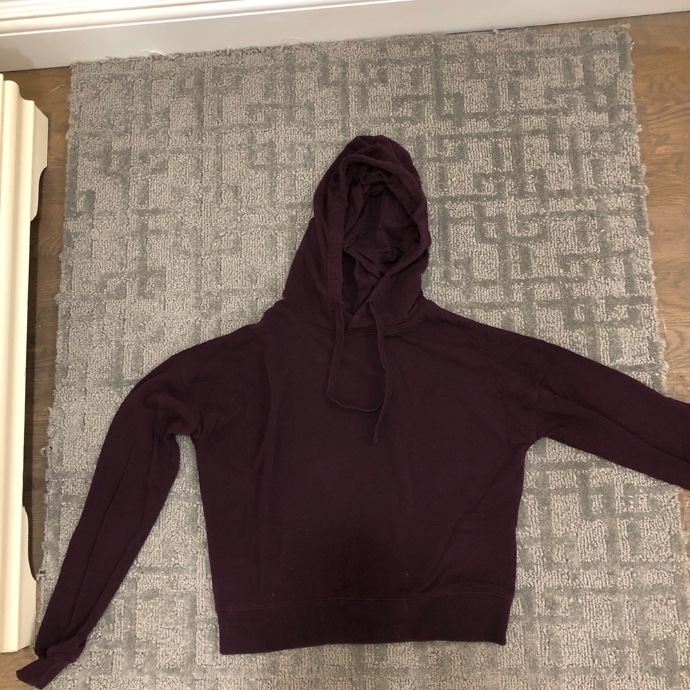 Burgundy cropped sweater